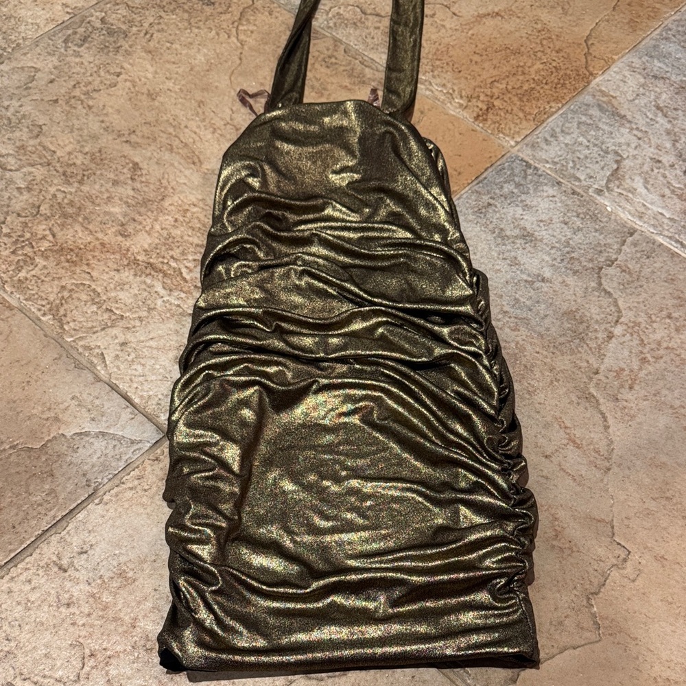 Shimmering Gold Kids Dress